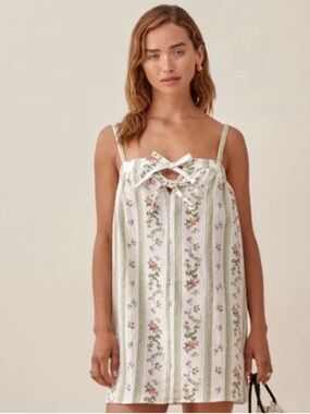 Reformation Linen floral dress